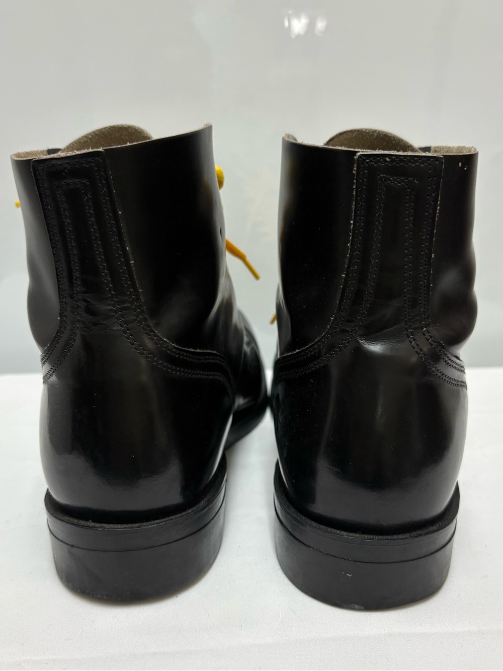 Vintage Boulet Canadian Military Parade Drill Boot Steel Toe Black Leather US 8E - Picture 3 of 11